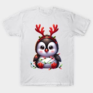 Christmas Red Nose Penguin T-Shirt